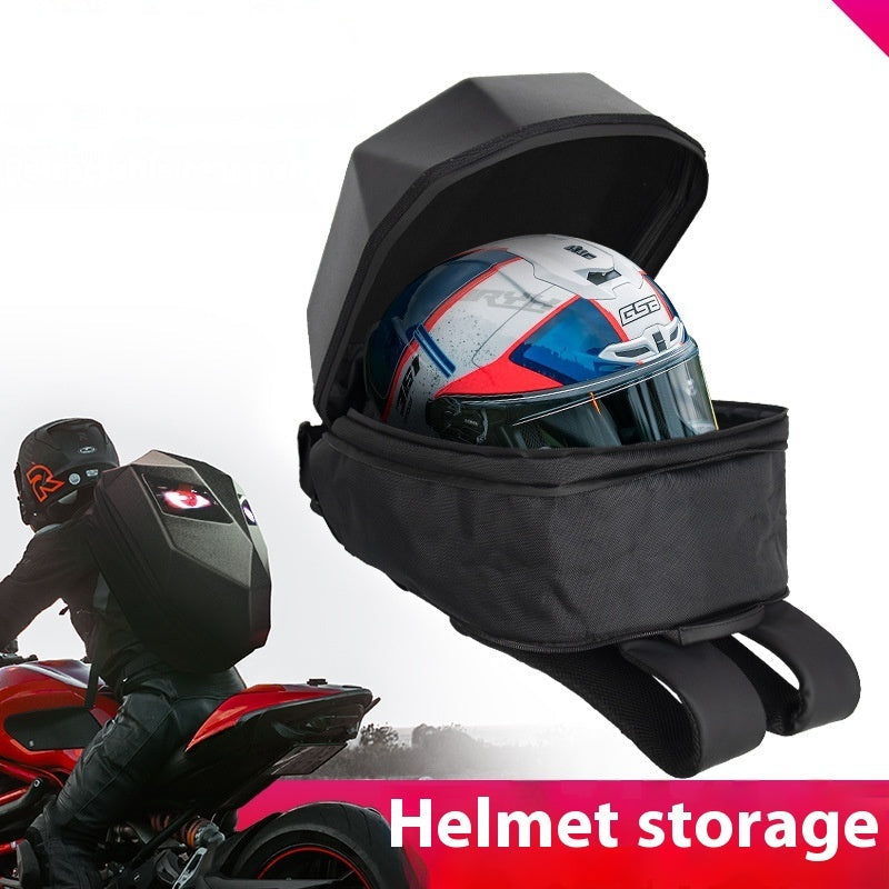 Scorpion2099 - Waterproof Hard Shell LED Motorcycle Helmet Backpack
