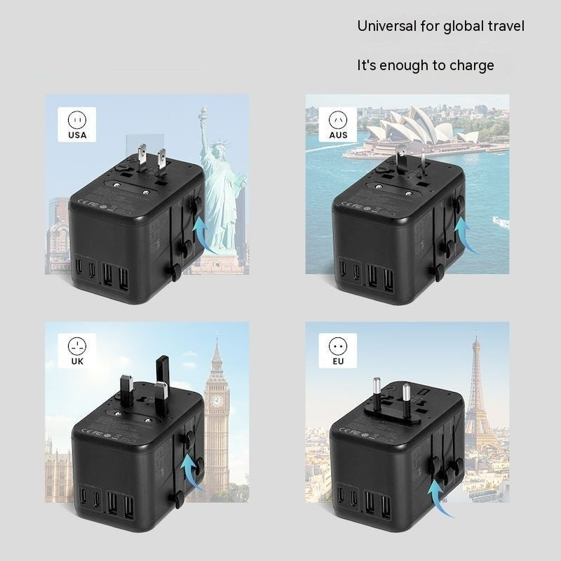 PulseCharge - 65W Universal Travel Plug Converter Charger And Charger