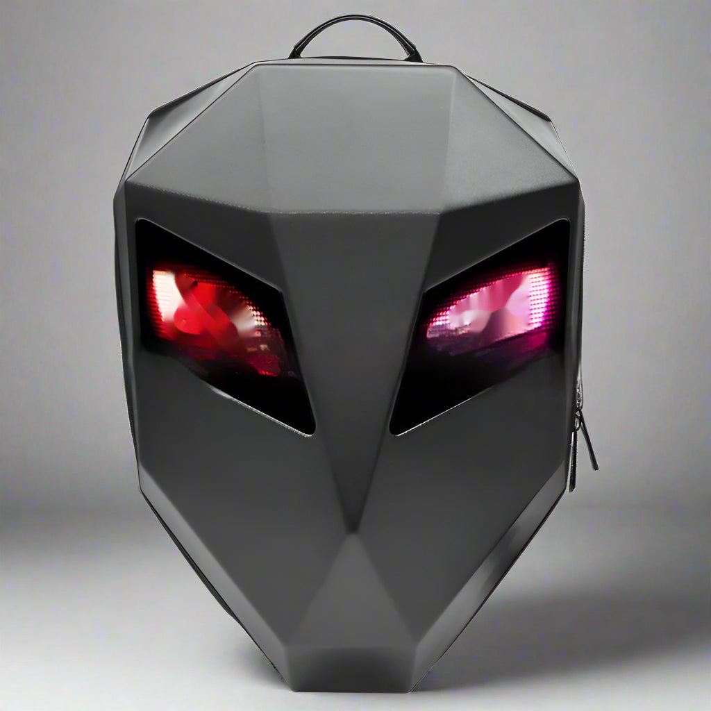 Scorpion2099 - Waterproof Hard Shell LED Motorcycle Helmet Backpack
