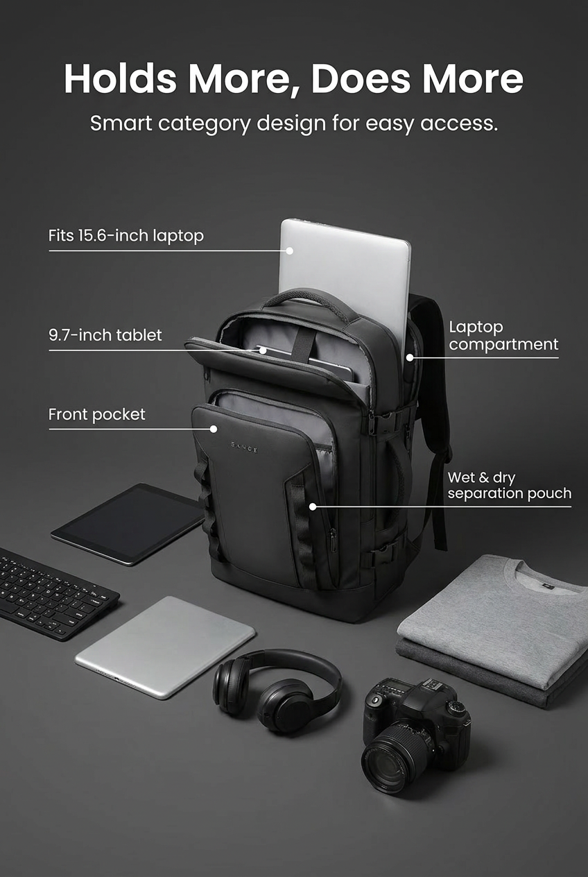 Traverse - Vacuum Compression Travel Backpack