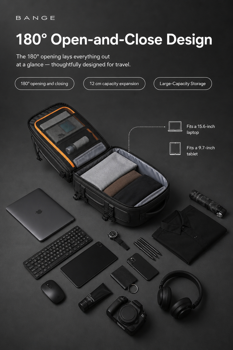Forge - Large Capacity Expandable Travel Backpack
