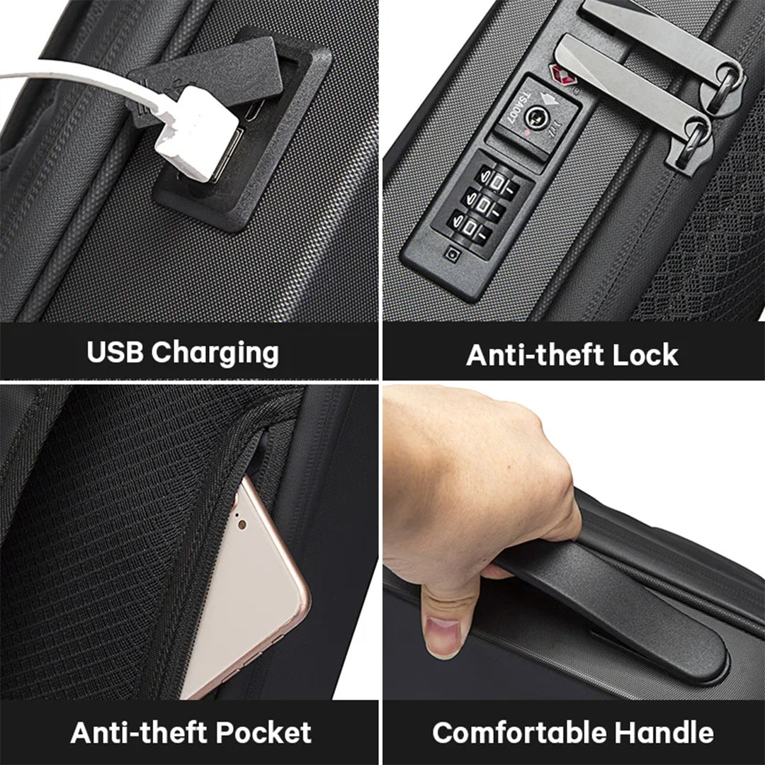 Tera Tech Armor – Wasserdichter Hartschalen-Computerrucksack