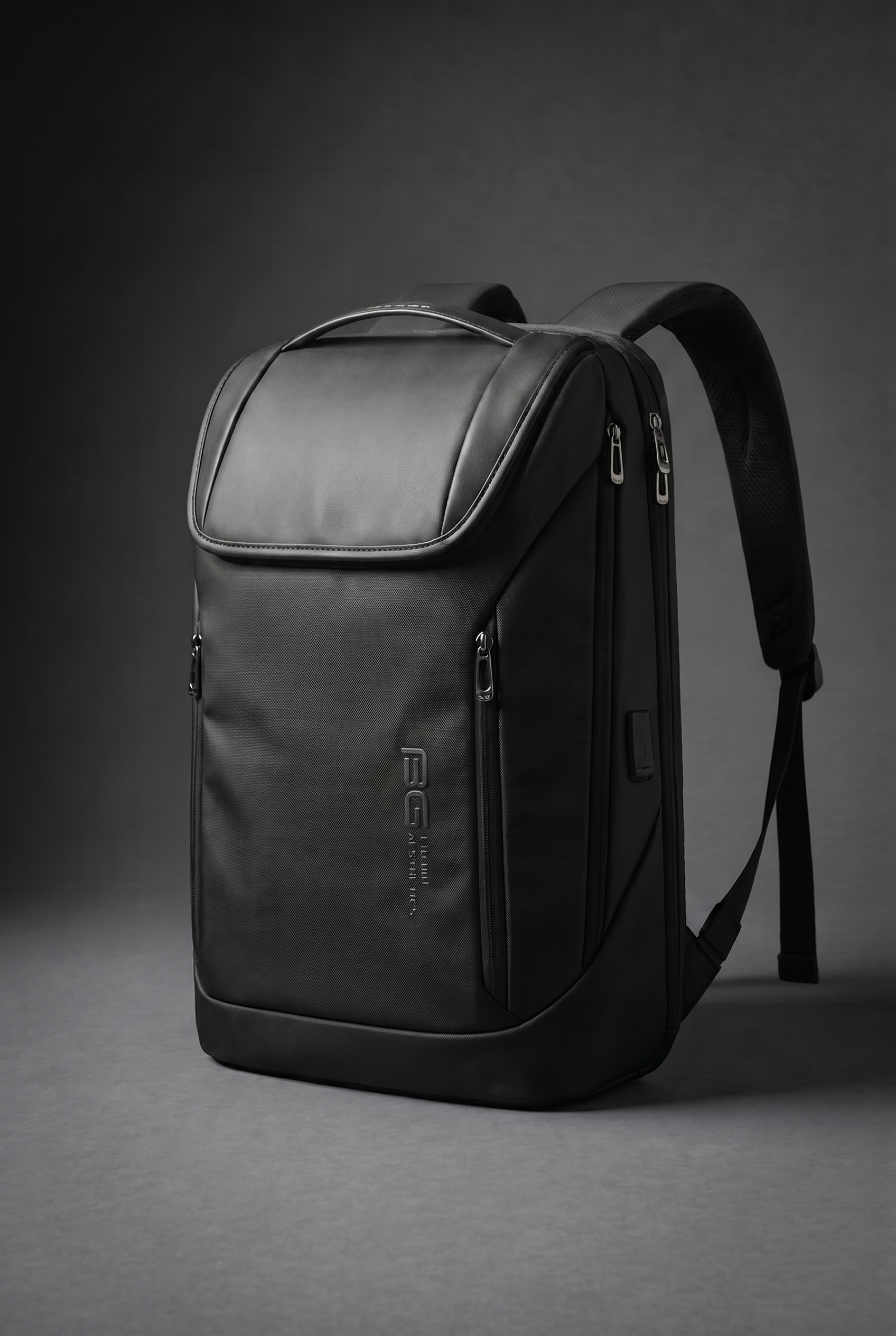 BANGE Business Waterproof Backpack Suitable for 15.6inch Laptop Backpack with USB charging, Black