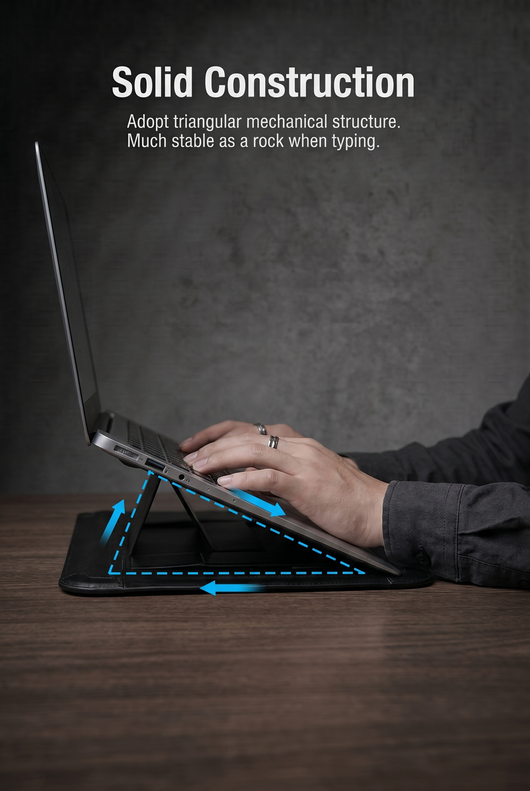 Tragbarer Laptop-Schutzhülle und Ständer für den Arbeitsplatz