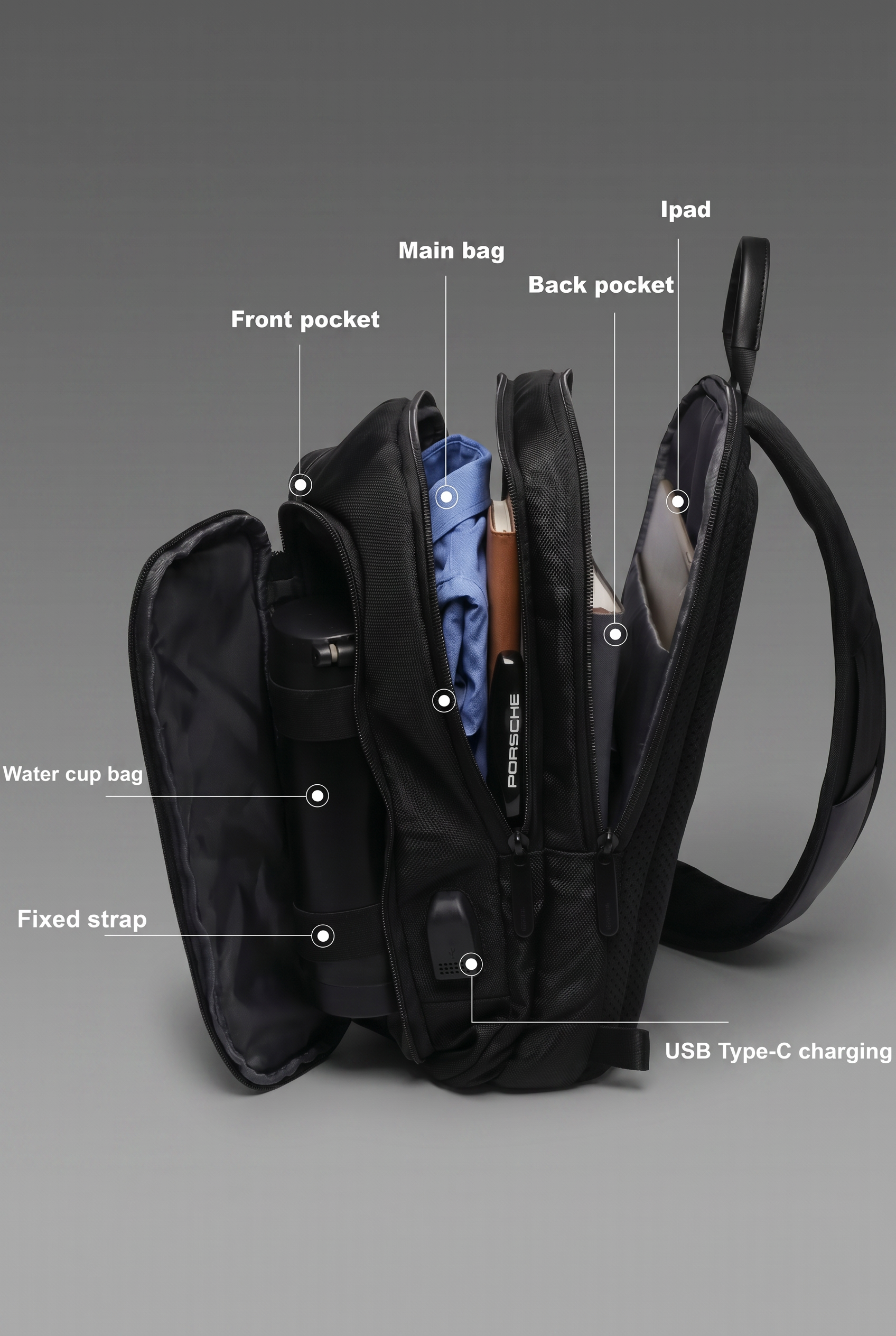 Luna - Multifunktionaler Business- und Reiserucksack