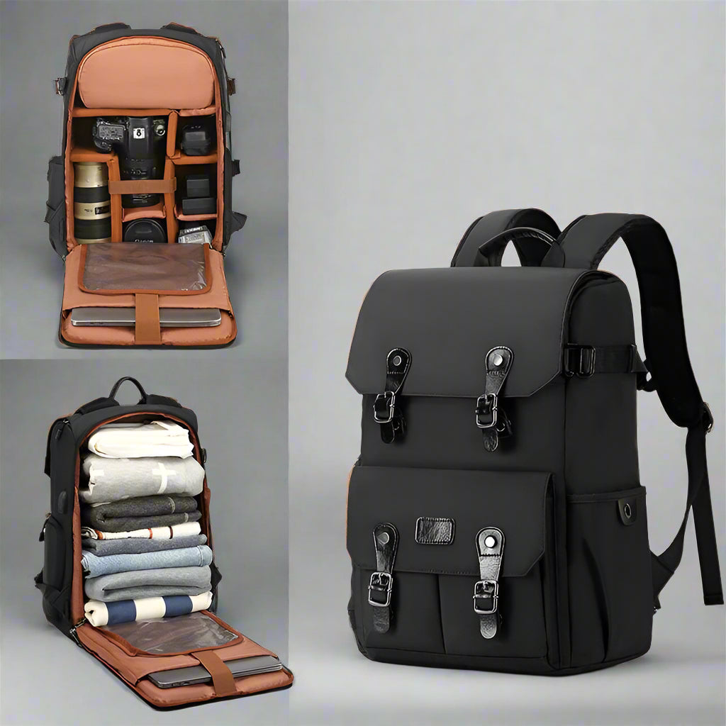OptiGuard - Large Capacity Double Shoulder Strap Camera Bag