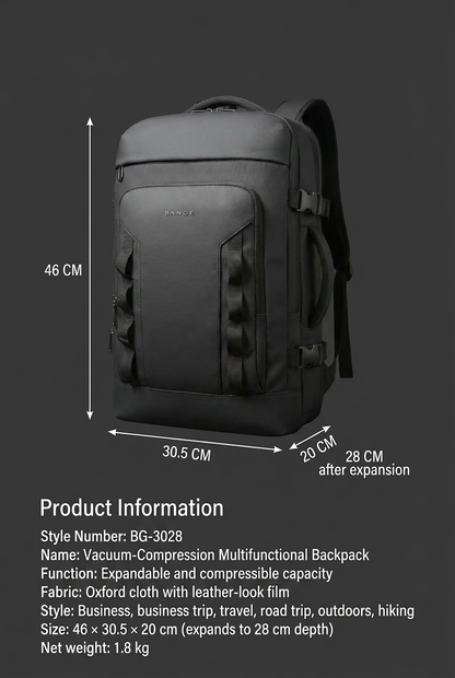 Traverse - Vacuum Compression Travel Backpack