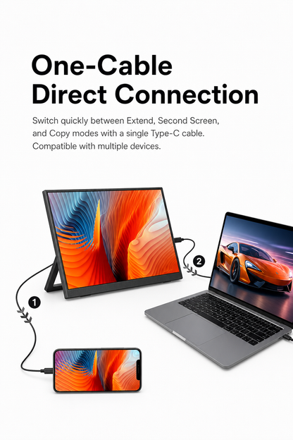 Atlas – External Auxiliary Display for Smartphones and Computers