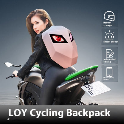 Scorpion2099 - Waterproof Hard Shell LED Motorcycle Helmet Backpack