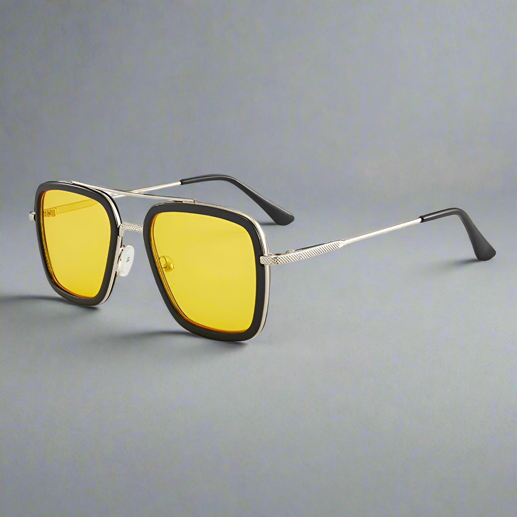 Stark - Unisex Fashion Square Frame Sunglasses