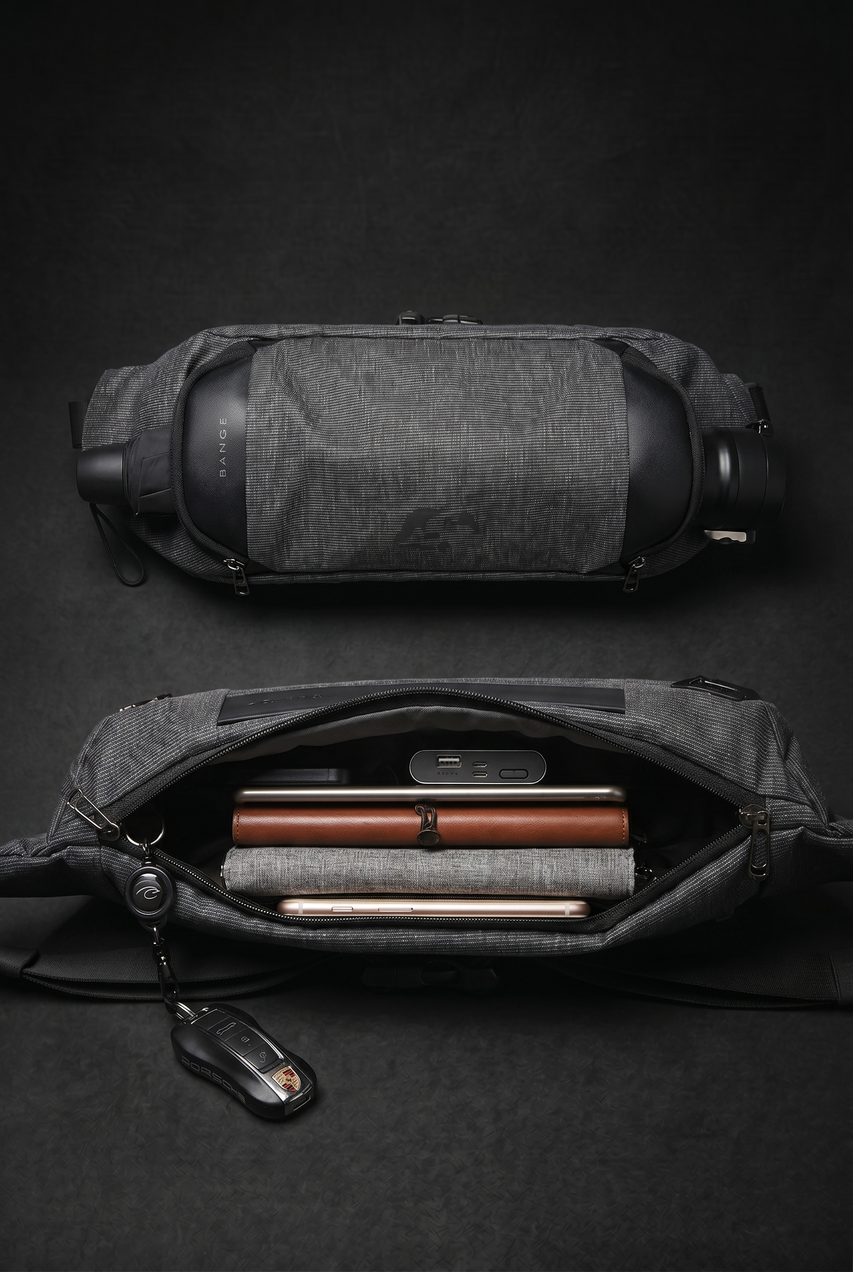 Tide – Leichte Schultertasche mit einem Riemen