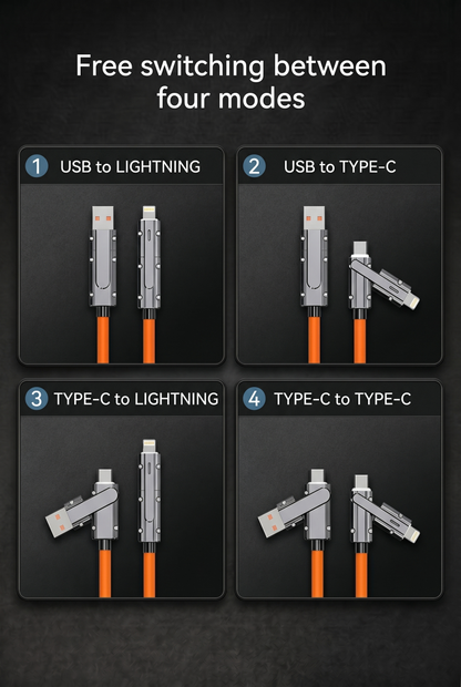 CyberSurge - 120W (4 in 1) Fast Charging Cable