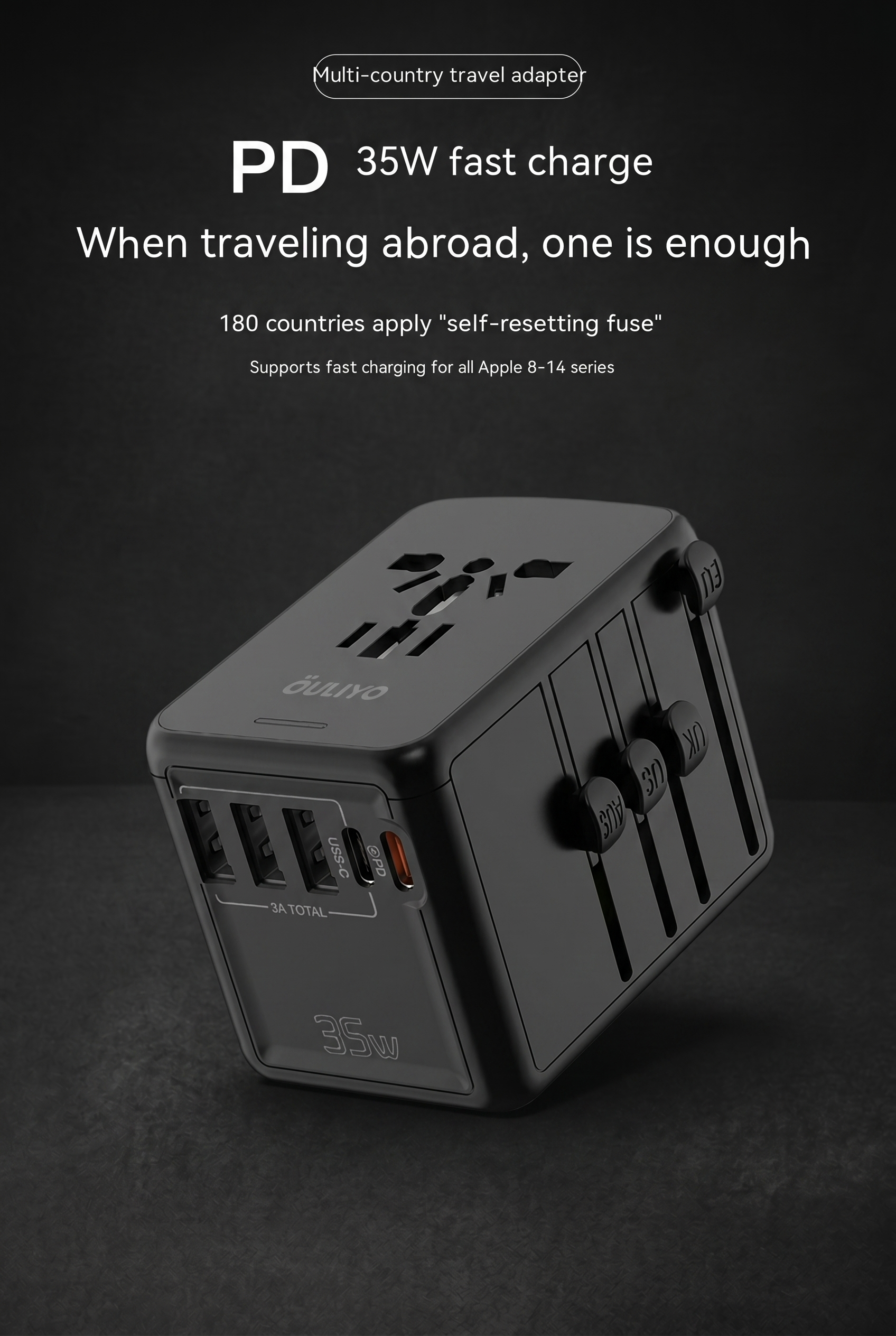 Internationaler Universal-Reisekonvertierungsstecker 