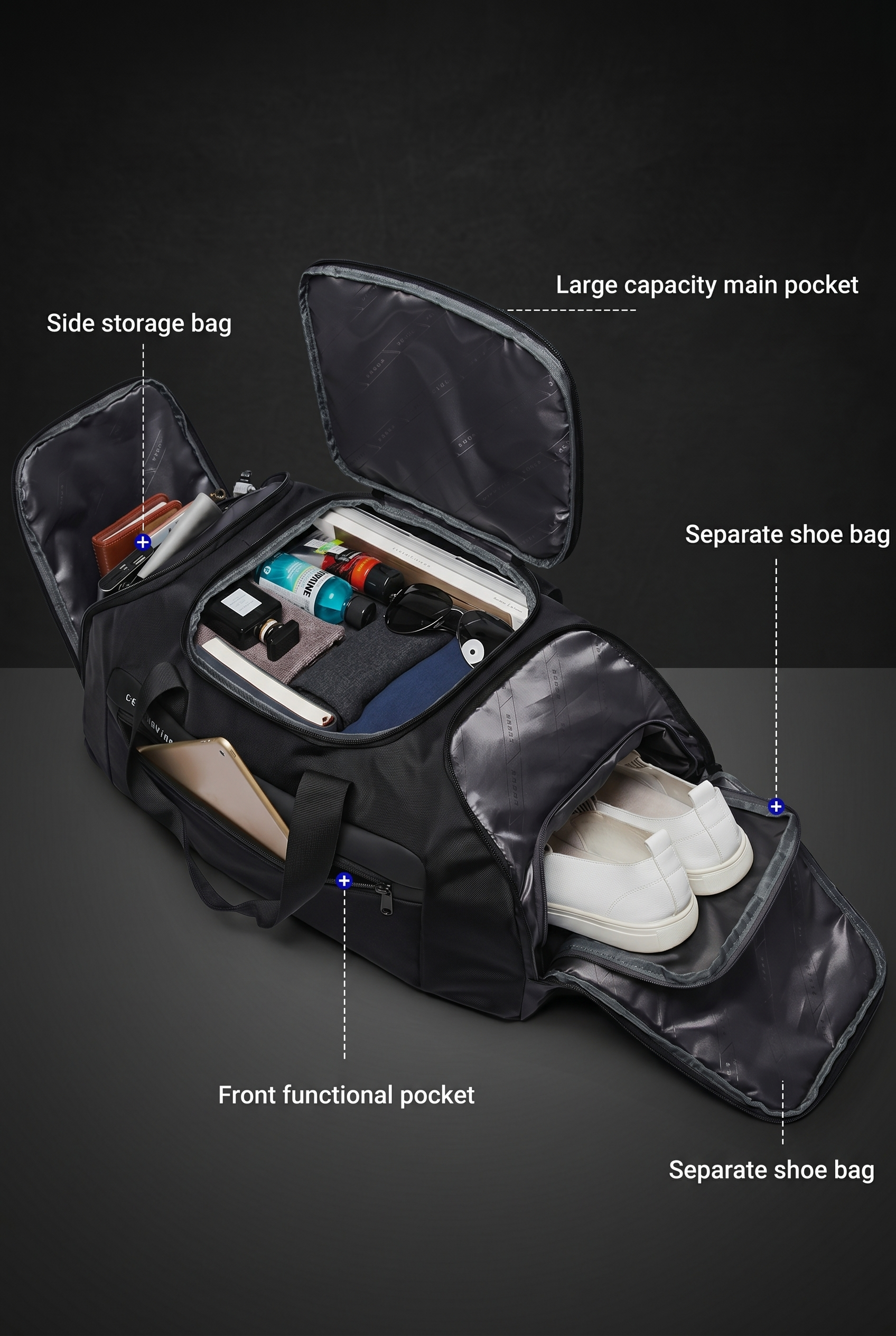 Chimera - 3-in-1-Hybrid-Rucksack, Reisetasche und Umhängetasche 
