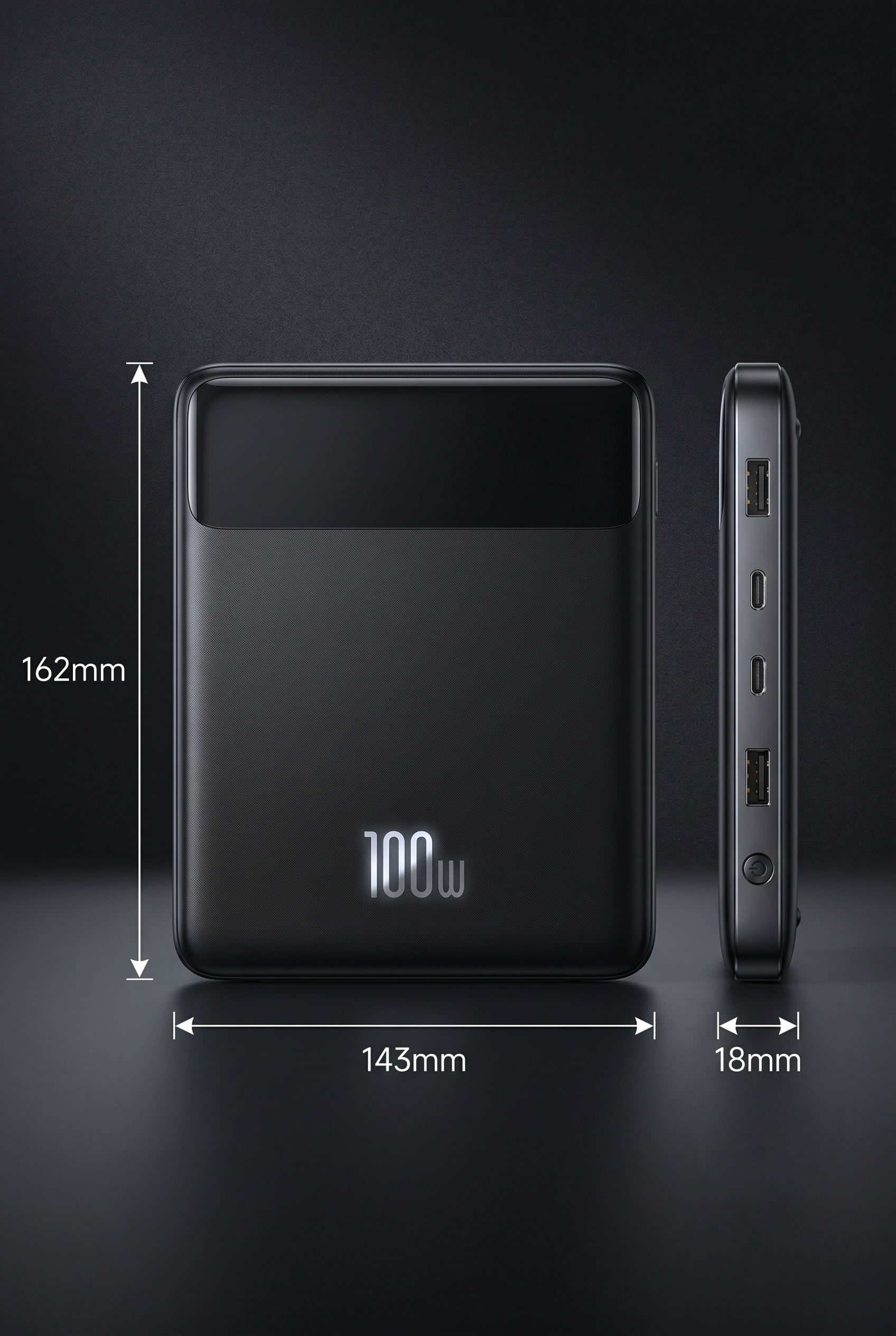 Intelligente, schnell aufladbare Laptop-Powerbank 100 W 20000 mAh