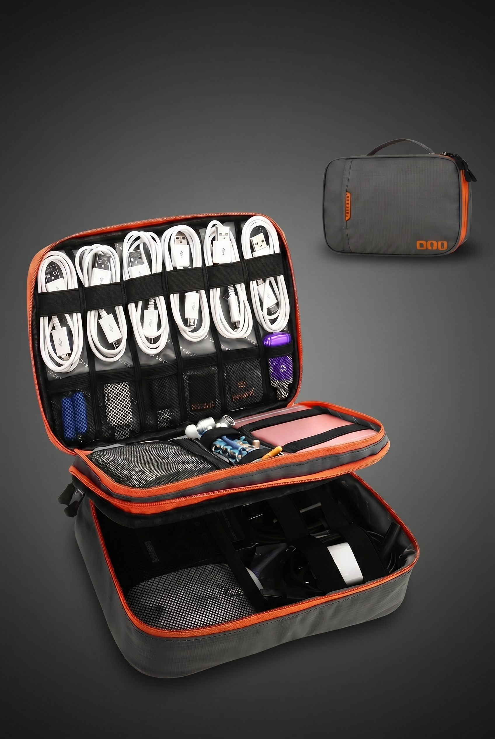 PulsePack Tech Pouch - Cable Mangement Organizer