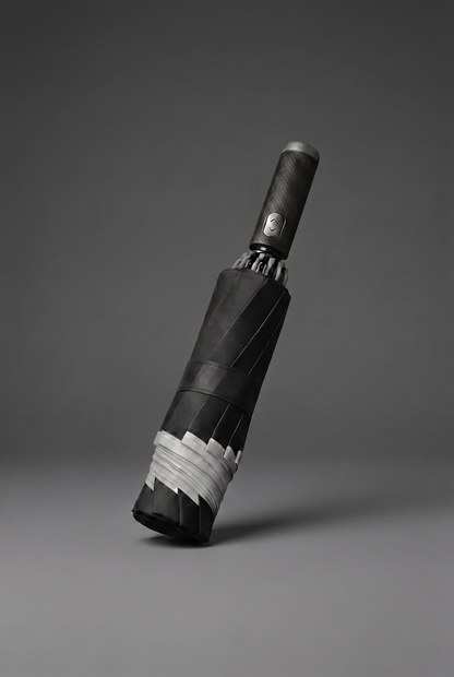 Automatic Reflective Strip Reverse Umbrella